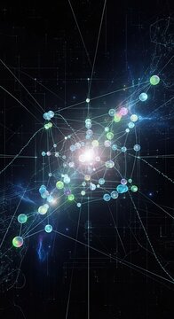 Qubit computing architecture, illustrating advanced scientific technology within a complex laboratory infrastructure, displaying entangled quantum data.