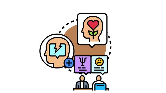 Mental health care concept emotional challenges, psychological support, and the process of achieving mental wellness through therapy, counseling, and positive self rehabilitation