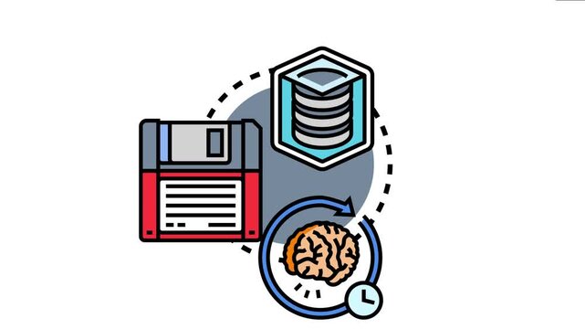 Concepts information storage, processing, and recall across different mediums, from digital records to human cognition and historical data archiving