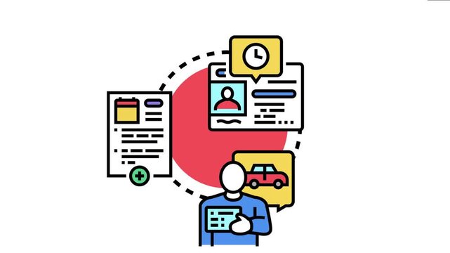 Members receiving a renewal notice, applying for continued membership, and managing vehicle registration or insurance, highlighting administrative processes and subscription services