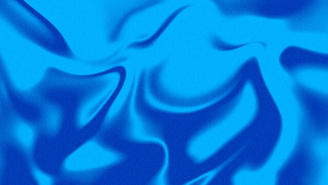 Abstract Blue Gradient Liquid Background. Fluid Wave with Grainy Noise Texture for Modern Poster, Banner, Wallpaper, and Cover Design. Illustration