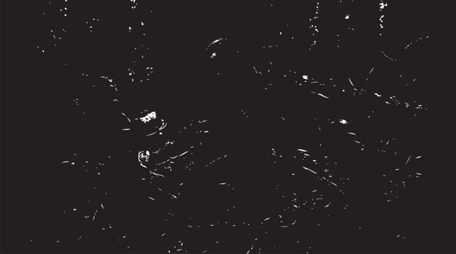 Black grunge texture with scratches and dust, vector seamless background for retro design, abstract dark grunge pattern for vintage style overlays