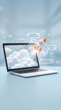 Online startup concept