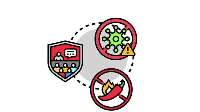 Medical prevention concept showing protection against viruses, promoting health education and public awareness, and avoiding harmful habits for comprehensive well being