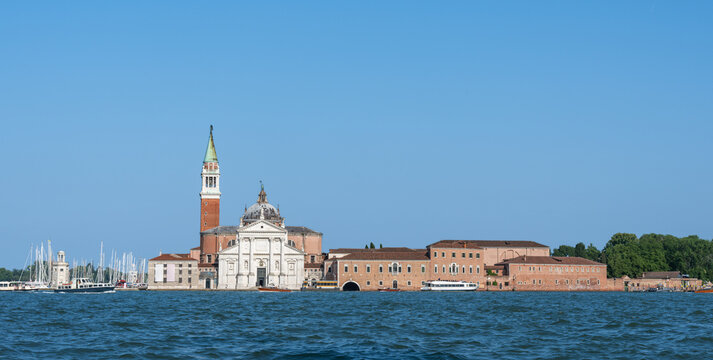 The Church of San Giorgio Maggiore, the Venetian Lagoon in Italy