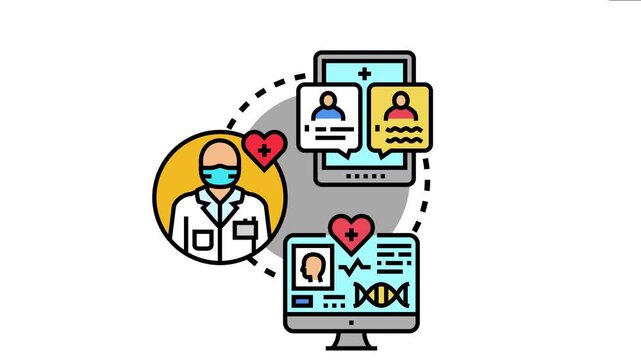 Medical professional, digital devices, and patient data the important principles of health ethics, patient privacy, and responsible practice in modern healthcare environments