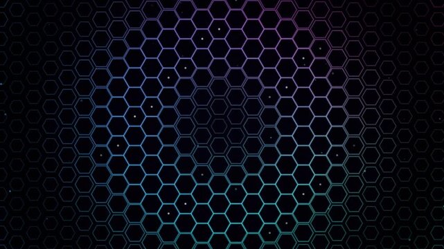 Abstract hexagonal grid background