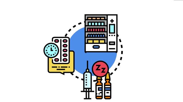 Medical counter prescription service workflow automating medicine dispensing, doctor appointment scheduling, timely treatment, and sleep therapy administration for patient care