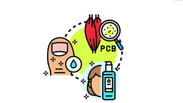 Cleanliness concept portraying medical hygiene for skin and muscle tissue protection, focusing on microscopic examination of contaminants and proper sanitization