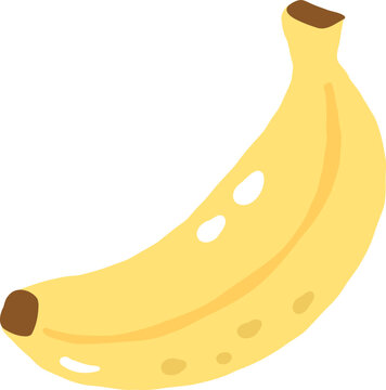 cute banana tropical fruit vector cartoon illustration