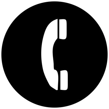 Phone round service icon