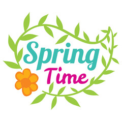 Obraz premium Spring time sale label