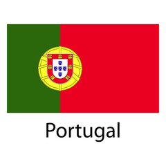 Naklejka na ściany i meble Portugal national flag