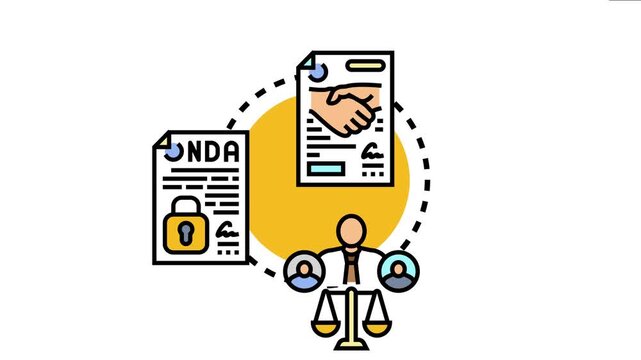 Mediation contract concept illustrates dispute resolution through an impartial third party, balancing interests and establishing privacy for successful negotiation and signed agreements