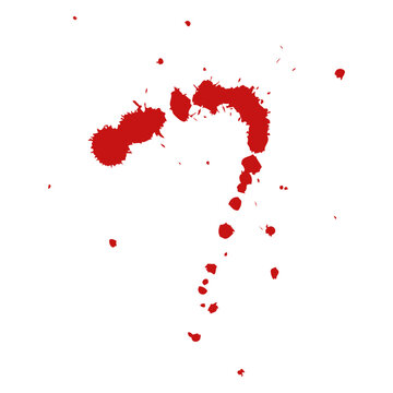 Blood paint splatter