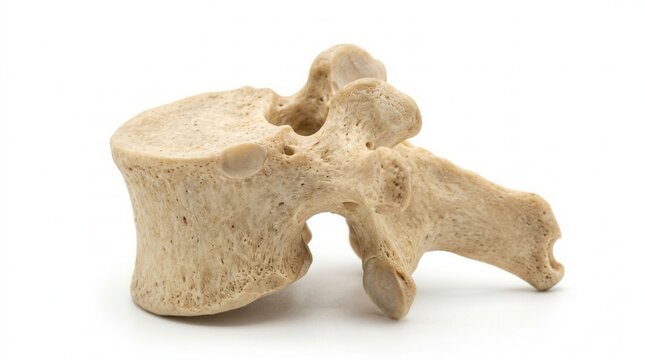Detailed Human Lumbar Vertebra Anatomy Study Isolated