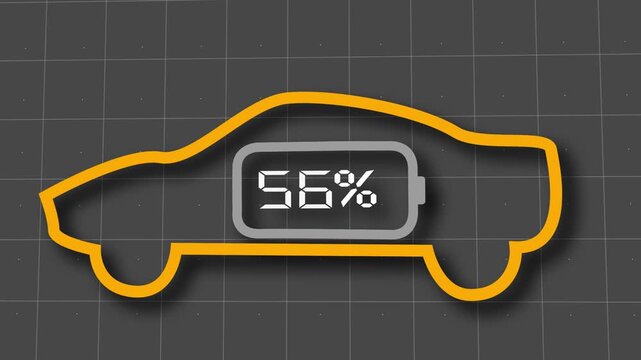 Electric car is not charging a battery at an electric station. Green energy for the car. Web page concept design.
