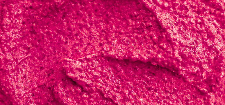 Berry yoghurt ice cream. Smoothies from fresh fruits and berries. Ice cream texture. Delicious sweet dessert close-up as a background.