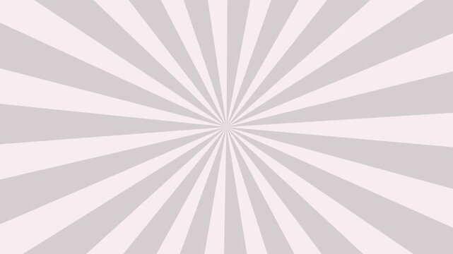 Bright sunburst retro looping animation. Sunburst lines rotating with spinning retro vignette rays. Radial speed lines from middle to the outside. 4k motion video.
