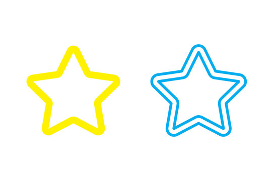 star symbol vector star icon star shape illustration.