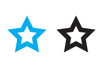 Fototapeta premium Star vector isolated icon. Stars vector icons. Stars collection. Golden Stars isolated on white background. Vector Star.