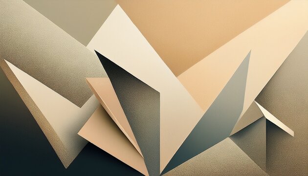 cream and grey modern abstract background design featuring geometric triangle shapes subtle gradient captivating noise and fine grain texturema visual symphony in harmonious abstraction