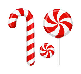 Obraz premium PNG Red and white candy illustration on gray background.