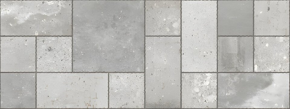 Natural granite paving blocks texture seamless tile background for construction and landscaping projects