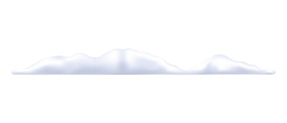Snow drift pile isolated on transparent background © Vc