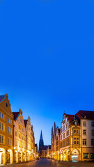 Fototapeta premium Altstadt, Münster, Nordrhein Westfalen, Deutschland 