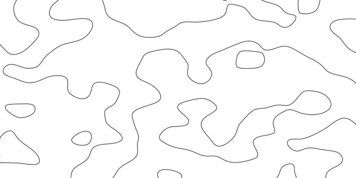 Abstract black topographic contour map line pattern background vector