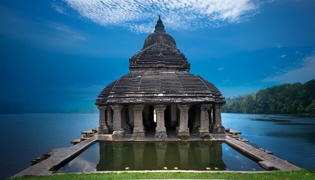 sumur gumuling ancient submerged prayer hall with symmetrical design in a cultural heritage location world heritage day