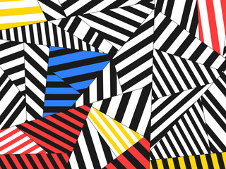 Obraz premium Dazzle Camouflage Bold Angular Stripe Pattern Background
