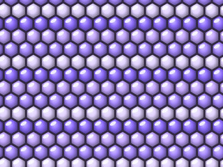 Obraz premium Shiny Puffed Quilt Cells Dimensional Textile Design