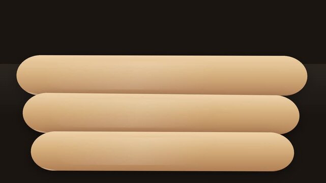 Three stacked beige rounded bars with order