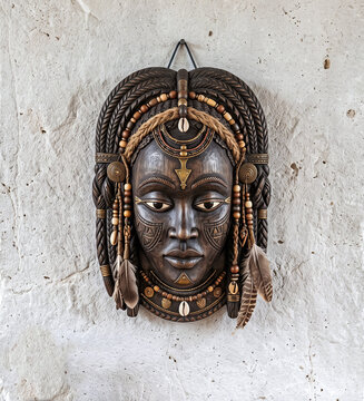 traditional West and Central African female beauty mask