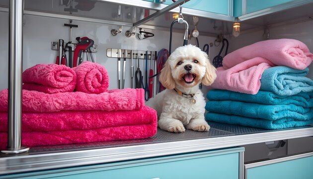 Puppy Grooming Station at Home 