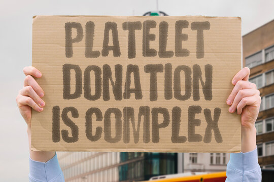 "Platelet donation is complex" Technical complexity of apheresis procedures. PLATELETS. APHERESIS. COMPLEXITY. TECHNICAL. PROCEDURE.
