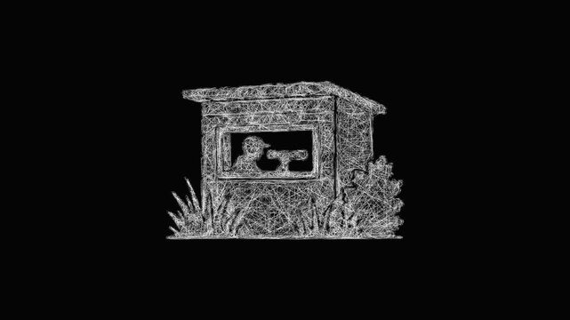 Sketch hide observation icon animation - smooth progressive reveal