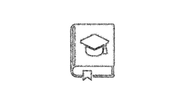 Sketch thesis icon animation - smooth progressive reveal