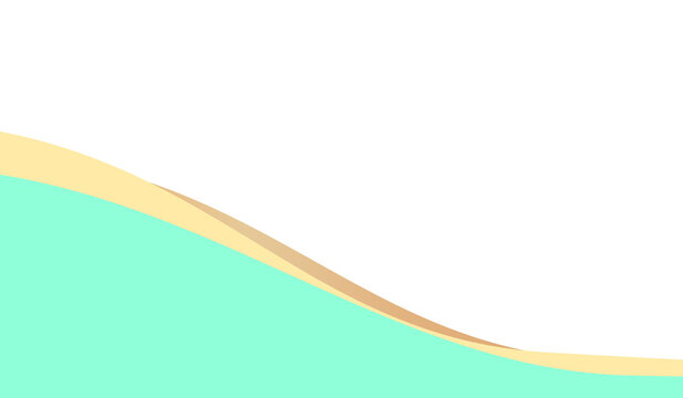 Minimalist background, featuring a black, upper section, a, thin beige curved, divider, and a, solid mint green, lower section, abstract, wave composition