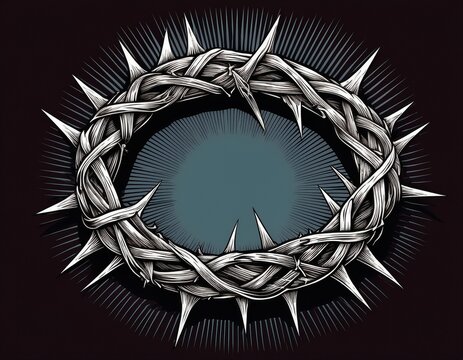 crown of thorns symbolizing sacrifice suffering and christian faith