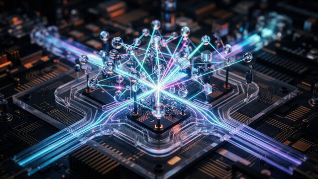 Photonic compute cluster with glass nodes, laser filaments, waveguides, and next generation chip architecture