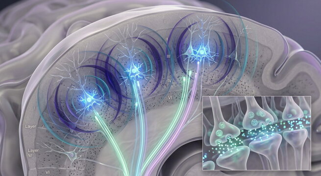 Teen brain cutaway showing gaming addiction, reward circuits, dopamine loops, glowing neural pathways, and a calm cortex.