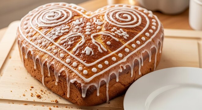 chocolate cake with icing sugar