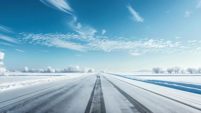 road in winter