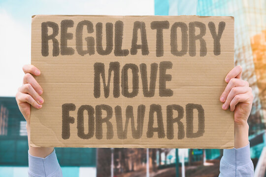 "Regulatory move forward" Governments establish and enforce consumer protection policies progressively. REGULATION. GOVERNMENT. ENFORCEMENT. PROGRESSIVE. POLICY.