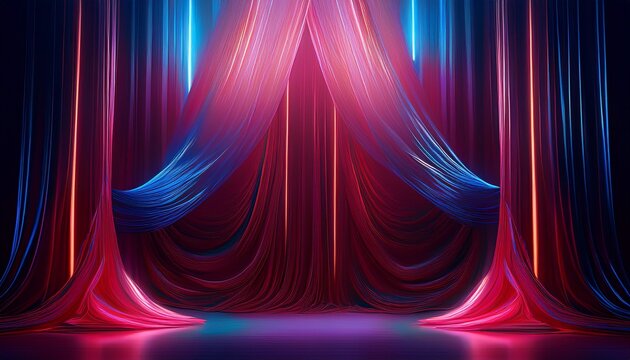 velvet curtains created with generative ai technology