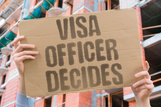"Visa officer decides" A single bureaucrat determines your entire future with no appeal. DISCRETION. ARBITRARINESS. HUMAN.