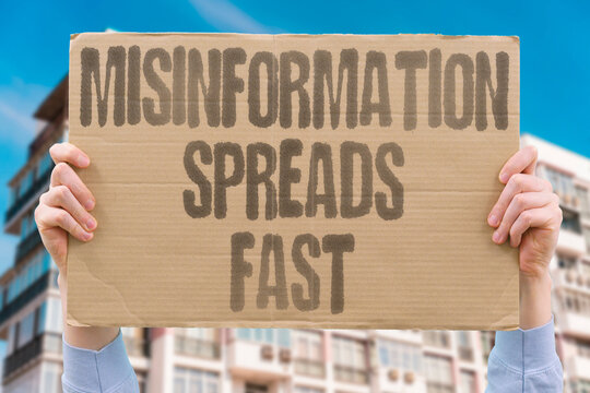 "Misinformation spreads fast" False claims about vaccines bypass fact-checking mechanisms rapidly. MISINFORMATION. HEALTH. MEDIA. VACCINES. SPREAD.